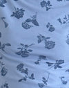 Maglia floreale blu inchiostro