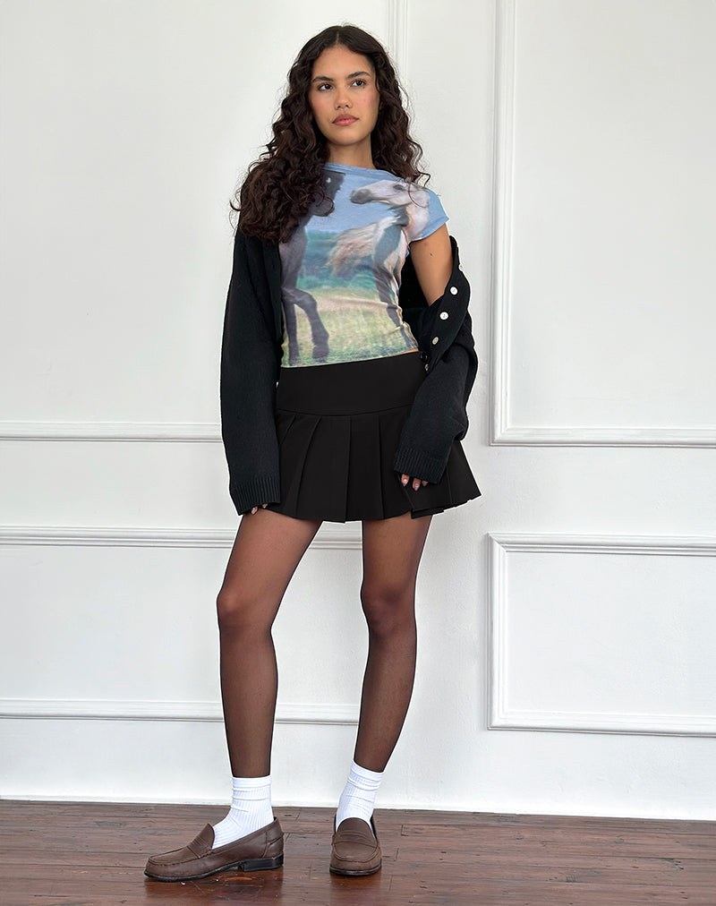 Immagine di Nova Top Mesh con stampa cavalli
