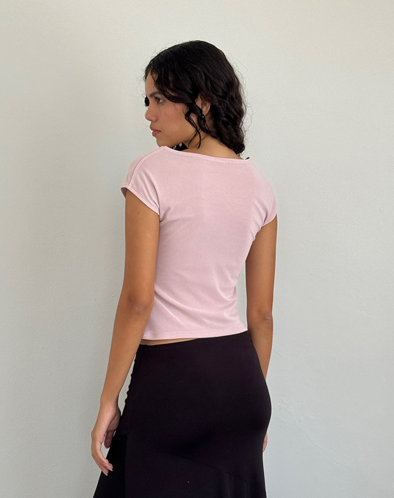 Immagine di Nova Top in maglia rosa