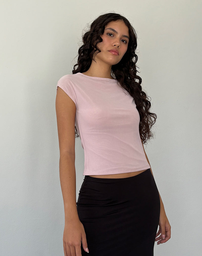 Immagine di Nova Top in maglia rosa
