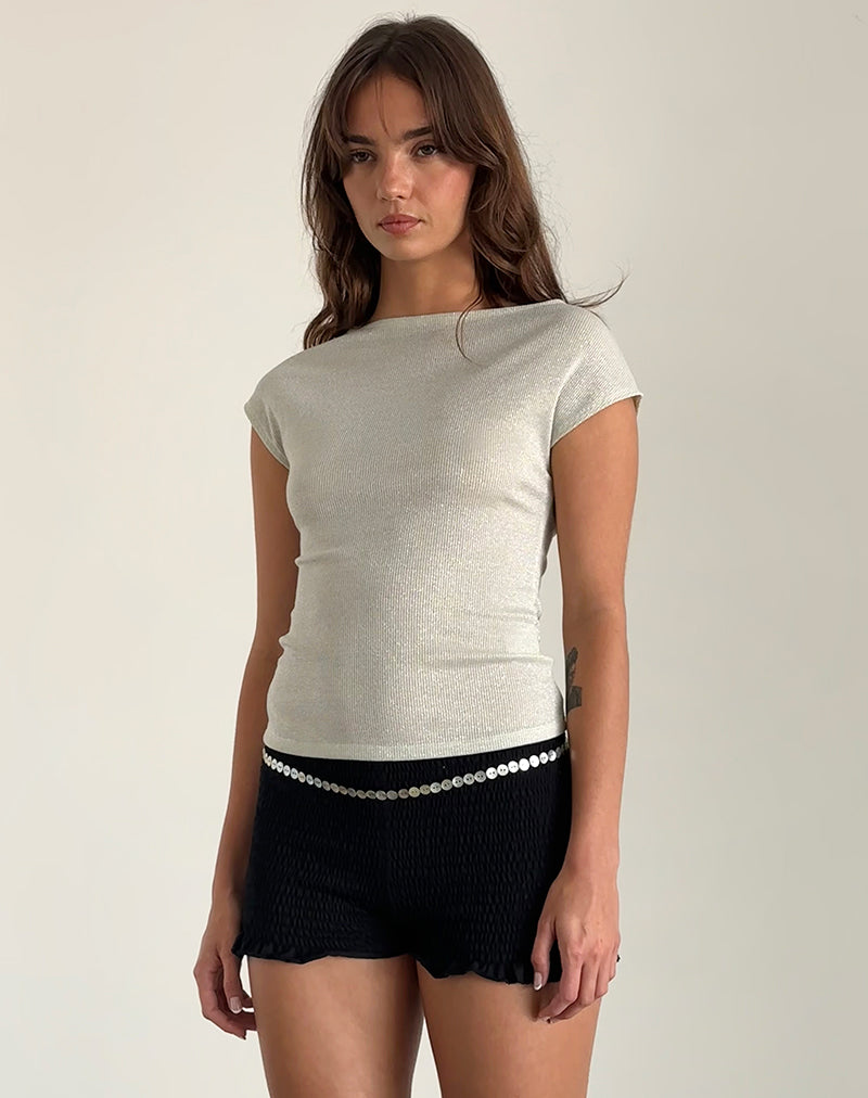 Immagine di Nova Top in Shimmer Rib Ivory