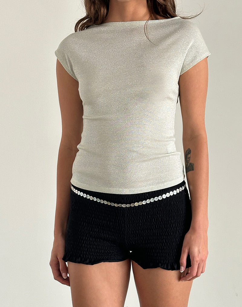 Immagine di Nova Top in Shimmer Rib Ivory