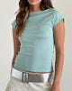 Immagine di Nova Top in Shimmer Rib Azzurro
