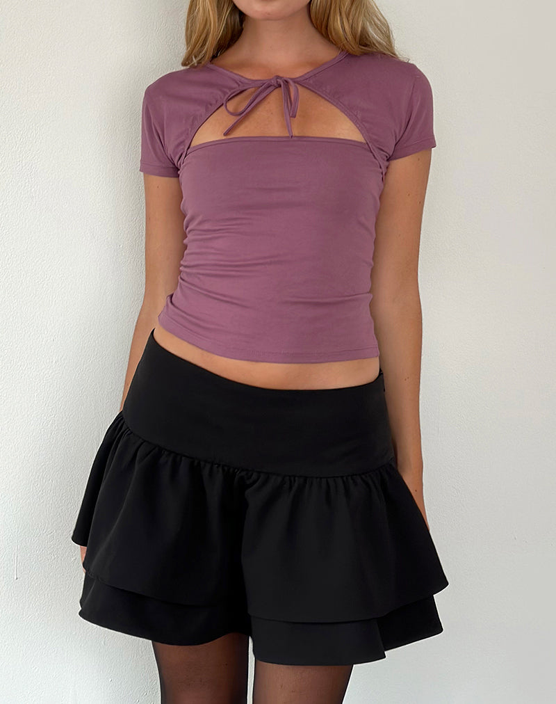 Immagine di Novalie Tie Front Top in Mauve
