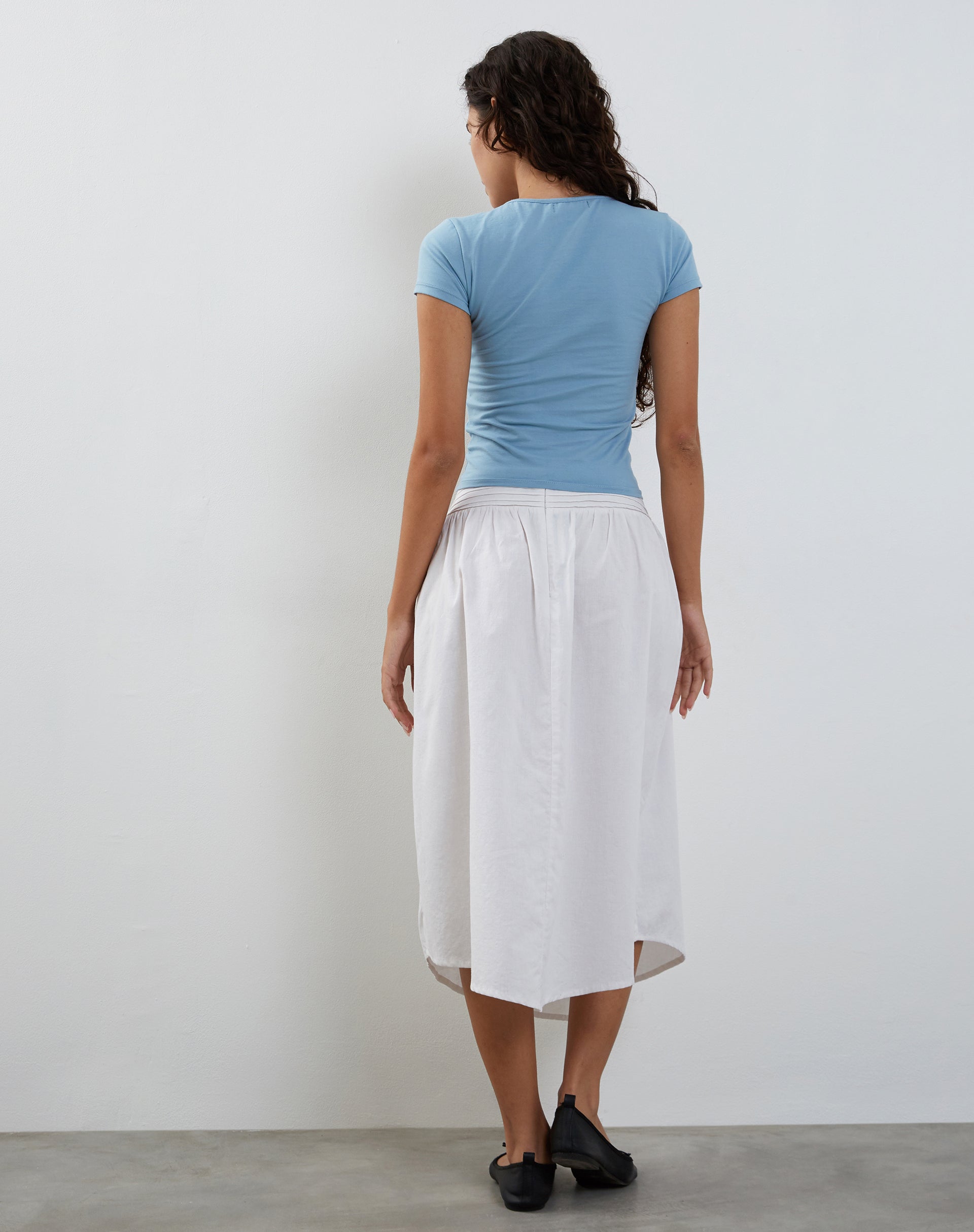 Immagine di Novalie Tie Front Top in Artic Ice Lycra