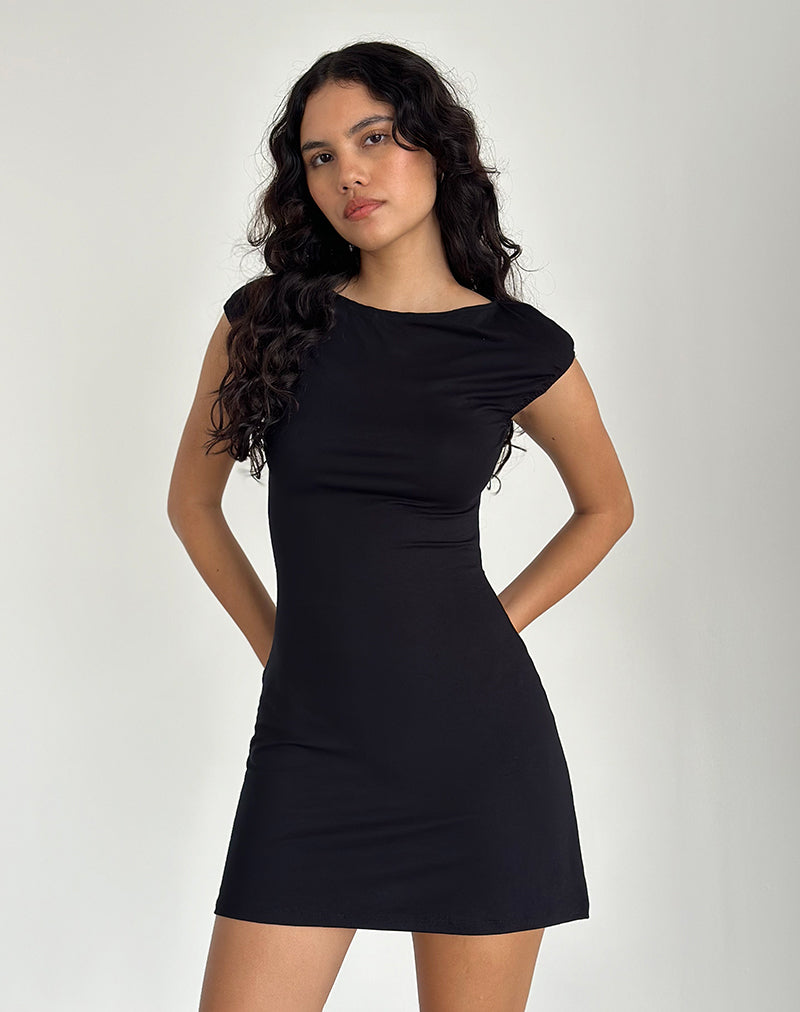 Immagine di Novaya Mini Dress Jersey in nero