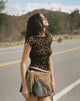 Immagine di Nova Top in maglia flock Rar Leopard