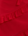 Chiffon rosso con rosetta