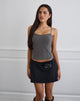 Immagine di Omaya Tailoring Corset Top in Charcoal
