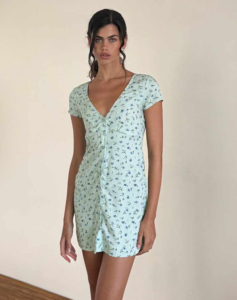 image of Omoni Vestito in un bel verde petalo