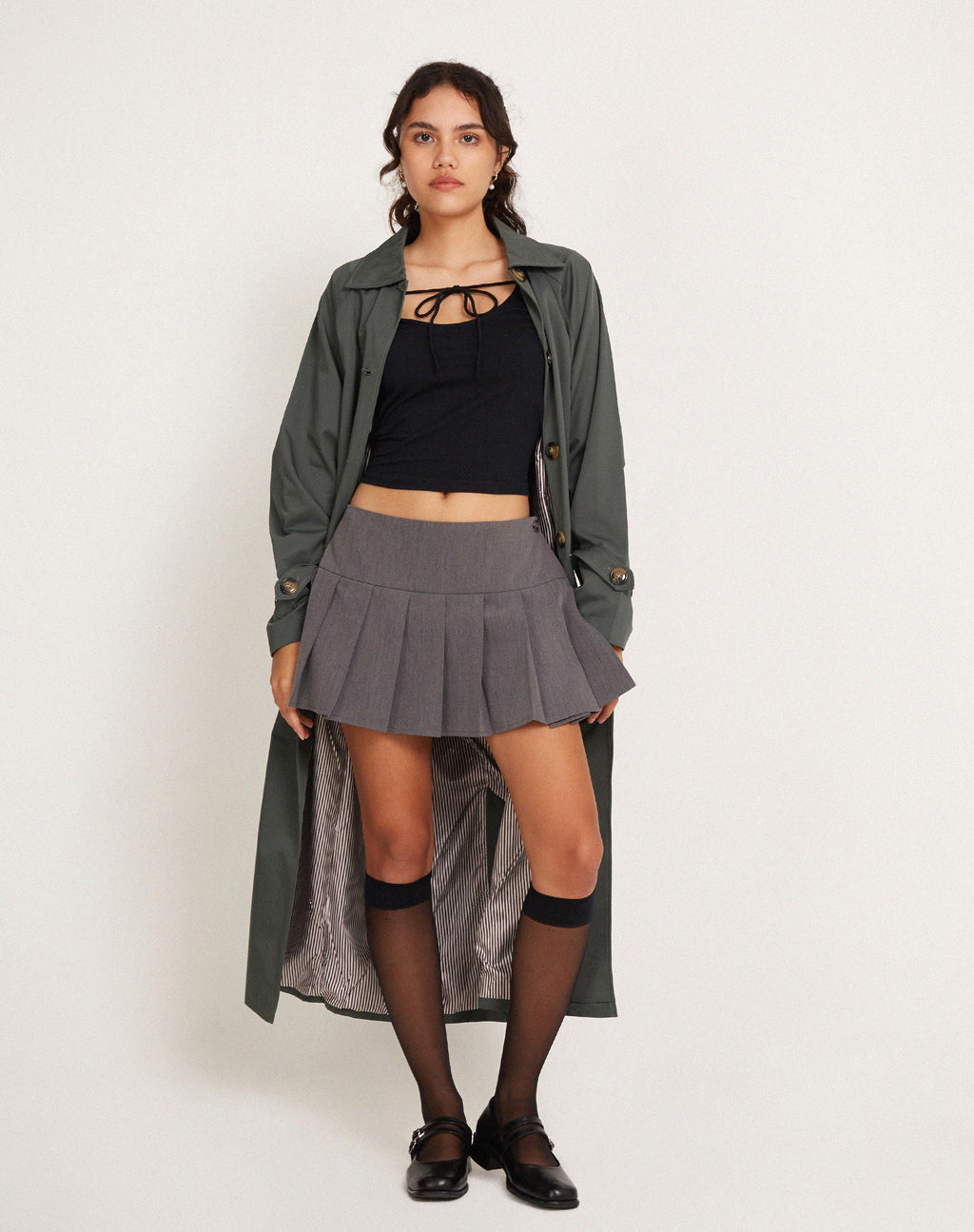 Top a maniche lunghe Olno in nero