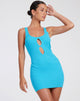 immagine di Ortaka Mini Dress in Rib Blue