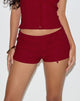 Immagine di Lija Pantaloncini con cintura a cravatta in rosso sartoriale