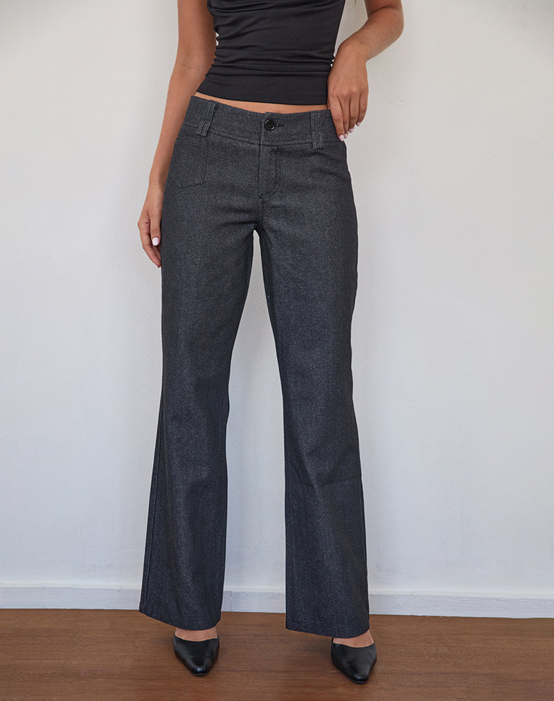Pantaloni Padali in indaco scuro