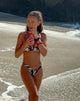 Immagine di Farida Bikini Bottom in Marrone e Avorio Doodle Swirl