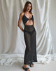 Immagine di Palmira Cut-out Centre Midi Dress in Nero
