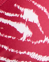 Rosso zebrato con perline
