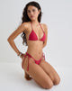 Immagine di Pami Bikini Top rosso con borchie