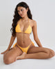 Immagine di Pami Bikini Top in arancione chiaro con borchie