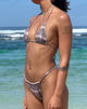 Immagine del top bikini Pami in tartan viola