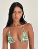Immagine di Pami Bikini Top in Tartan verde