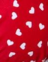  Rosso con cuori bianchi
