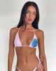 Immagine di Pami Bikini Top in fiore acquerellato rosa e blu