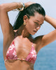 Immagine di Pami Bikini Top in Zig Zag Lily Borgogna con perline