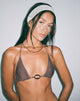 Immagine di Pami Beaded Bikini Top in Coffee