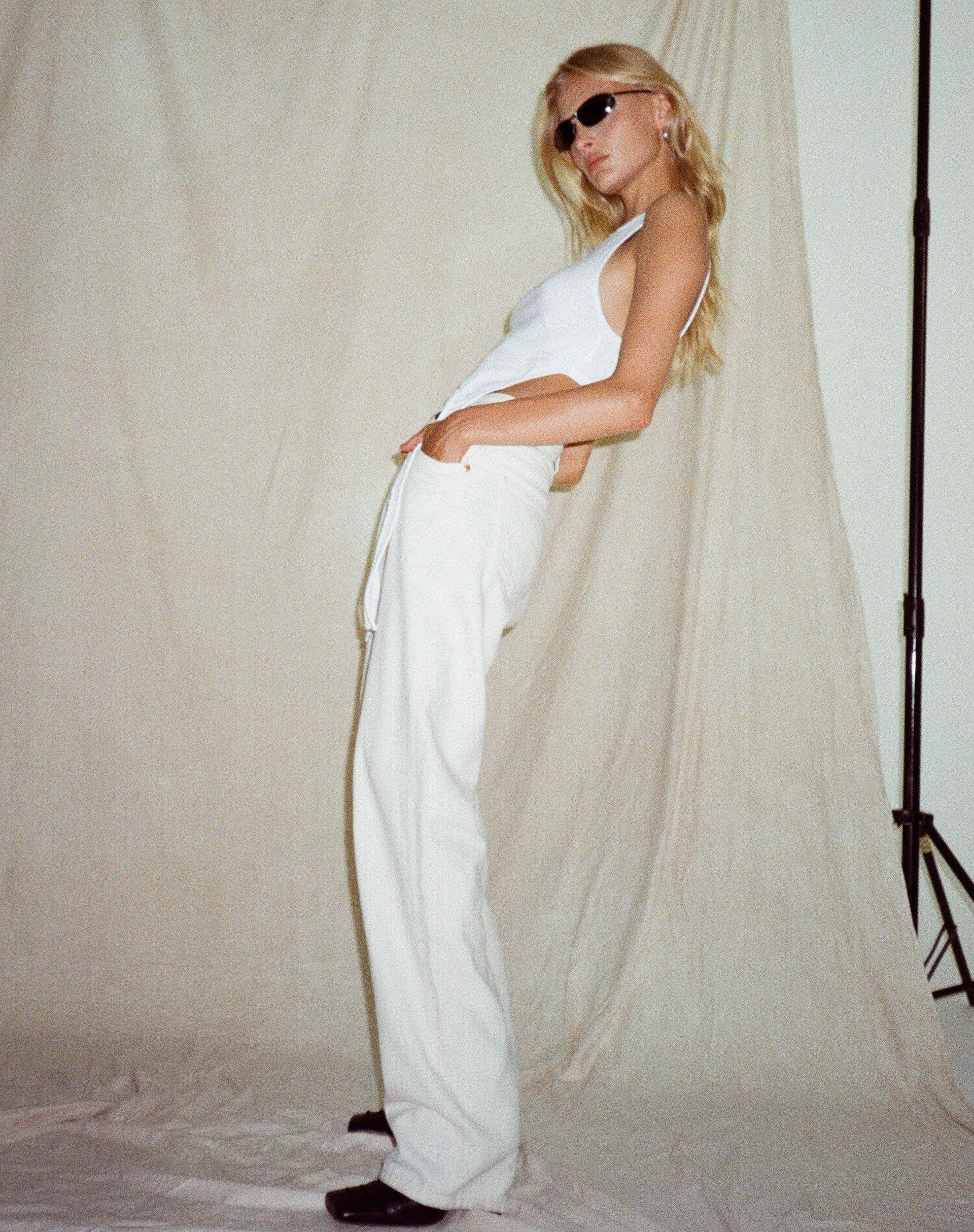 immagine di Parallel Jeans in White Wash