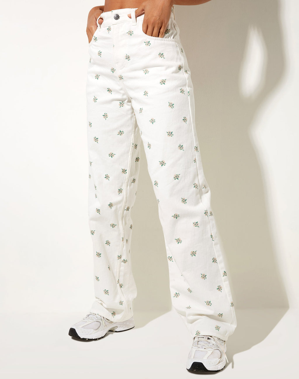 Jeans Parallel in Ditsy Blush