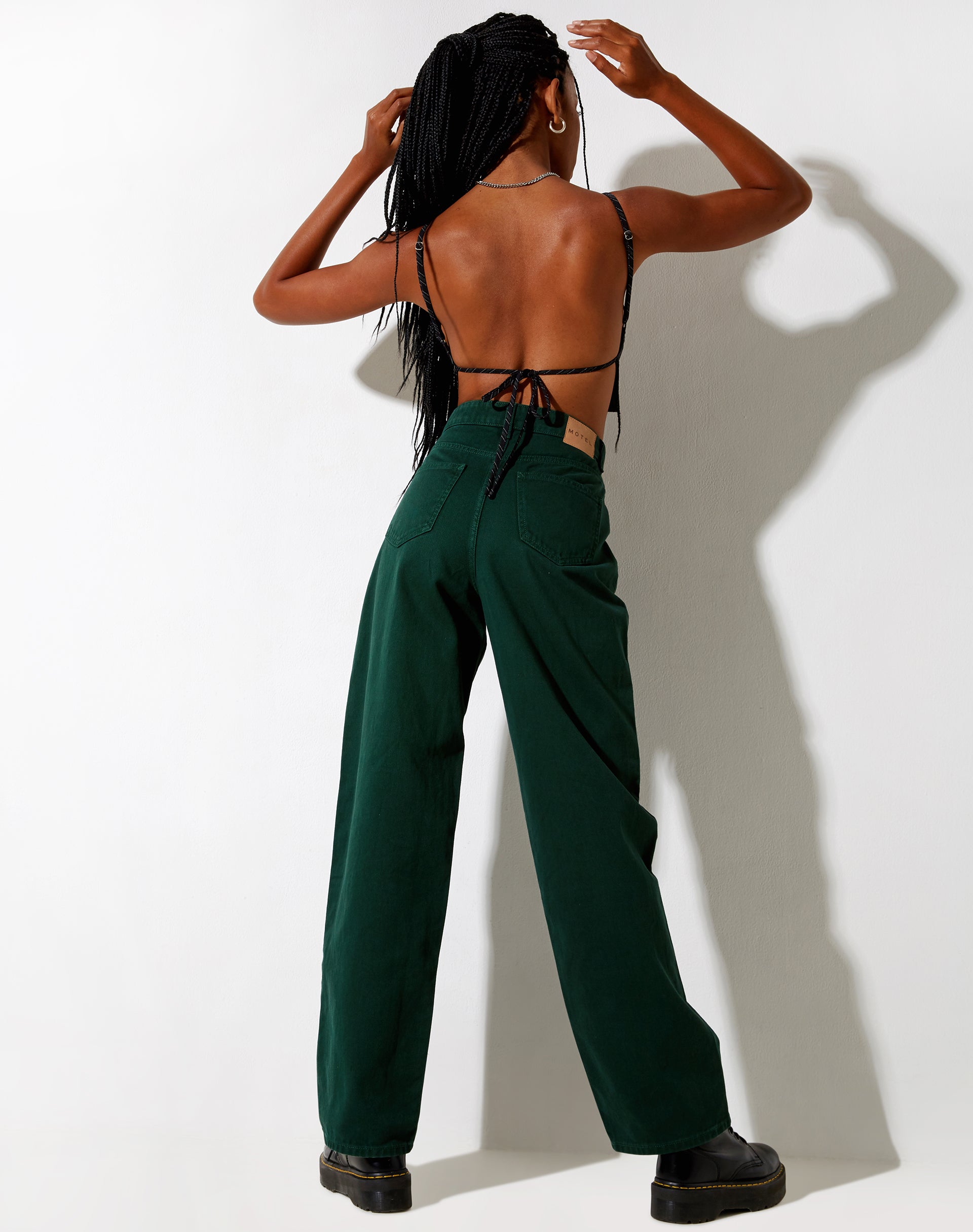 Immagine di Parallel Jeans in verde foresta