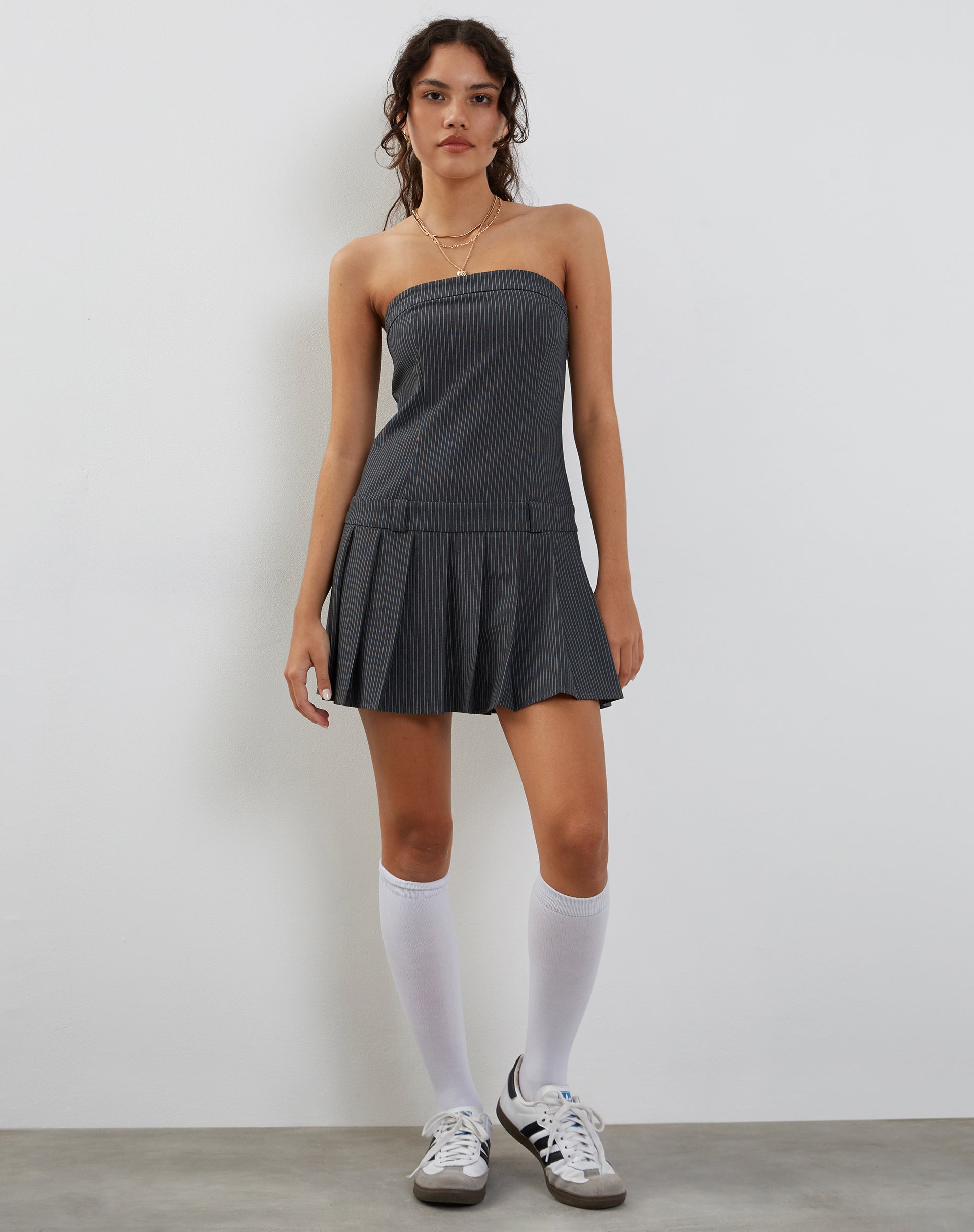 Immagine di Payoda Mini Abito in Grigio Gessato