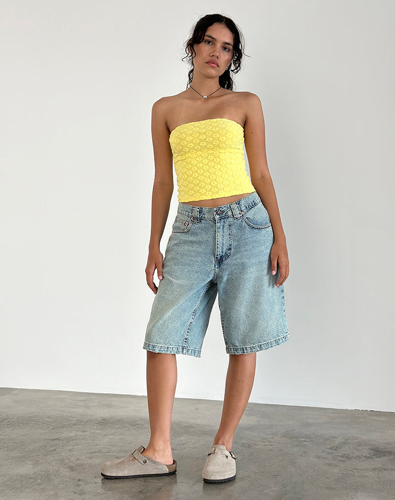 Immagine di Peggy Top in Terry giallo Mini Floral