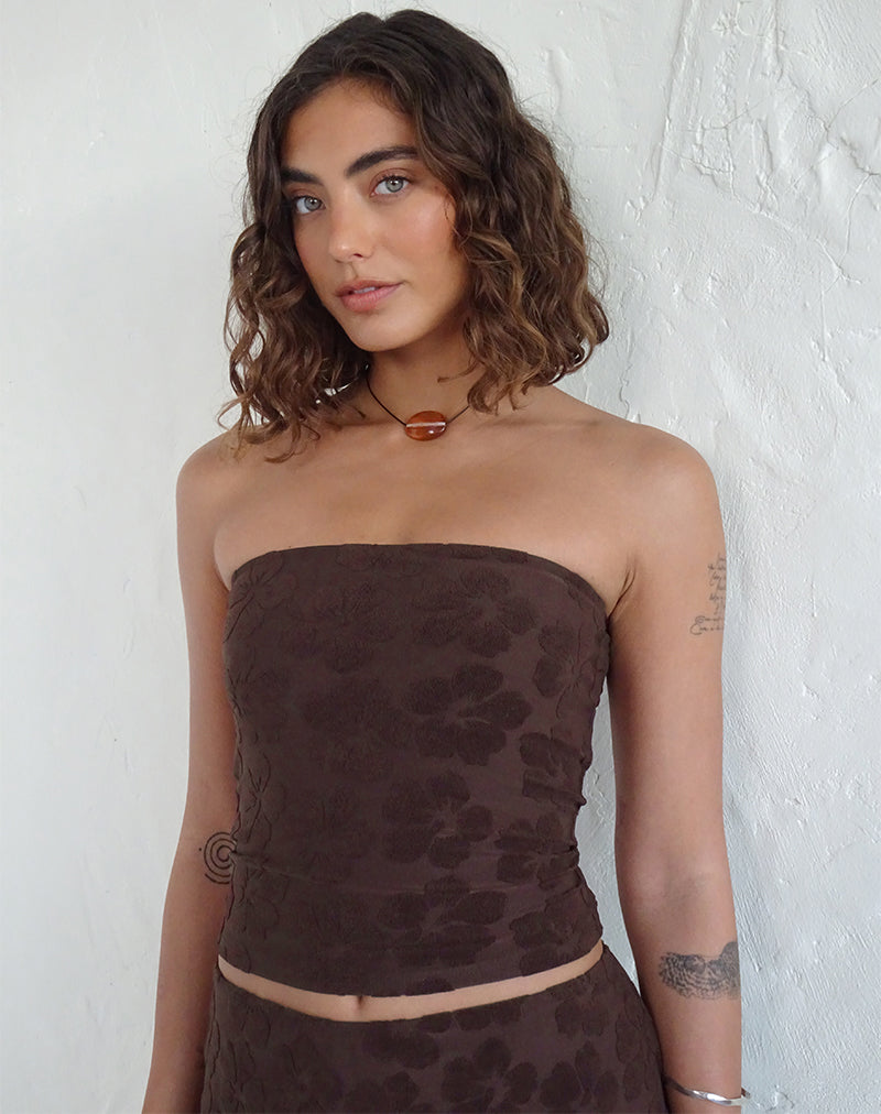 Immagine di Peggy Top in Hibiscus Terry Brown