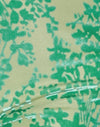 Flock floreale verde e blu