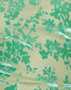 Flock floreale verde e blu