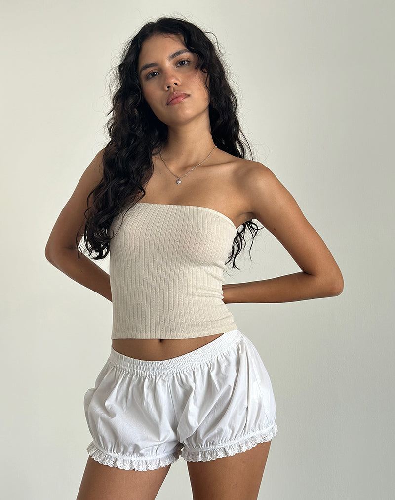 Immagine di Peggy Tube Top in Pointelle Nude