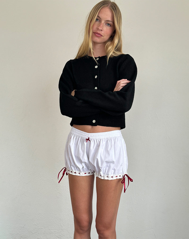 Immagine di Picuta Pantaloncini corti in bianco con finiture rosse