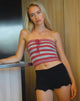 immagine di Pihla Tube Top a righe rosse e grigie