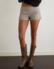 Immagine di Lumin Mini Shorts in beige con gessato a pois