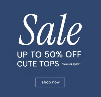 FINO AL 50% DI SCONTO SUI TOP