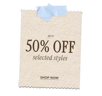 FINO AL 50% DI SCONTO SUI MODELLI SELEZIONATI