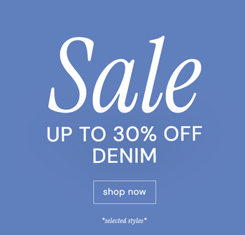 FINO AL 30% DI SCONTO SUL DENIM