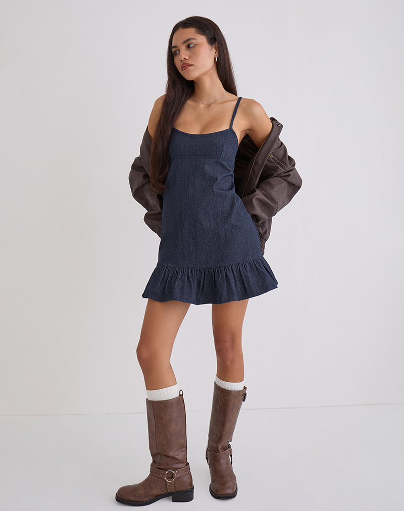 Immagine di Pamina Mini Dress in Denim Indigo