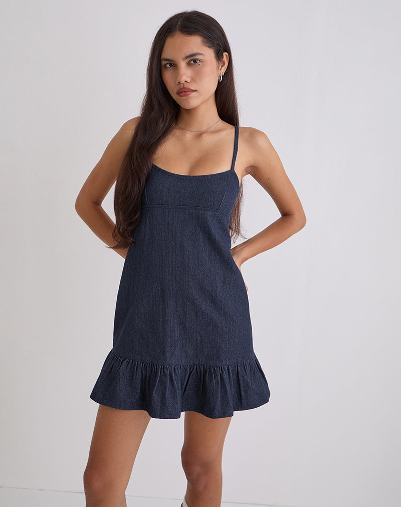 Immagine di Pamina Mini Dress in Denim Indigo