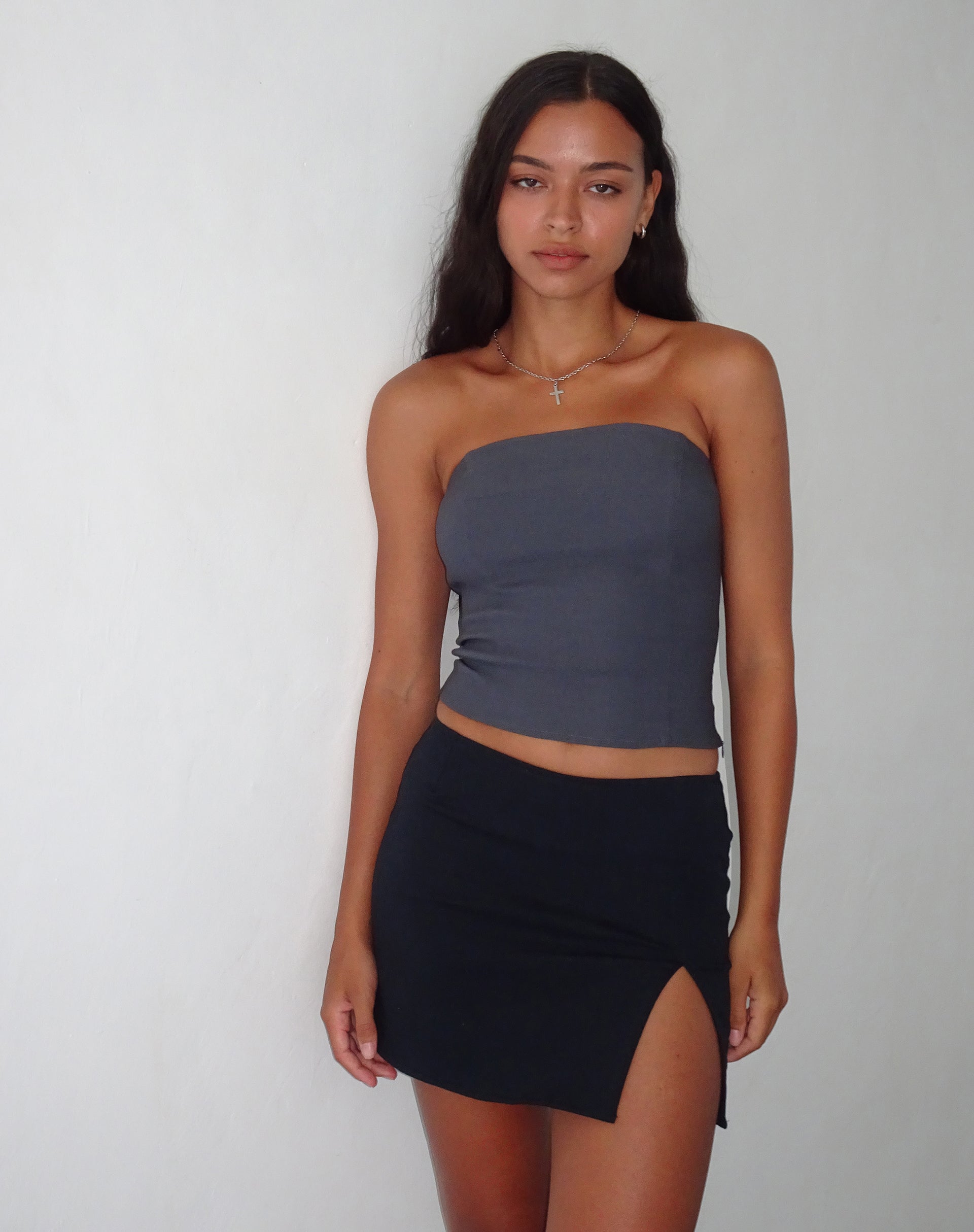 Immagine di Pelma Mini Gonna in Twill Nero