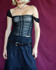 immagine di Dinar Crop Top in maglia nera
