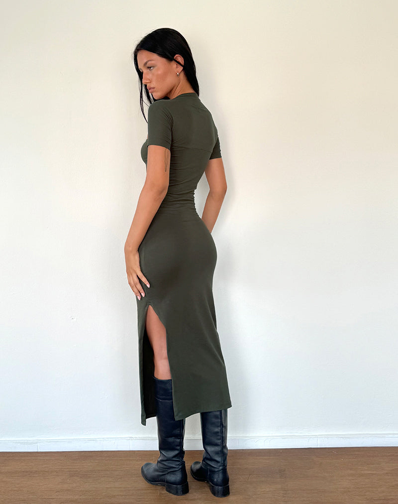 Immagine di Quala Midi Dress in Olive
