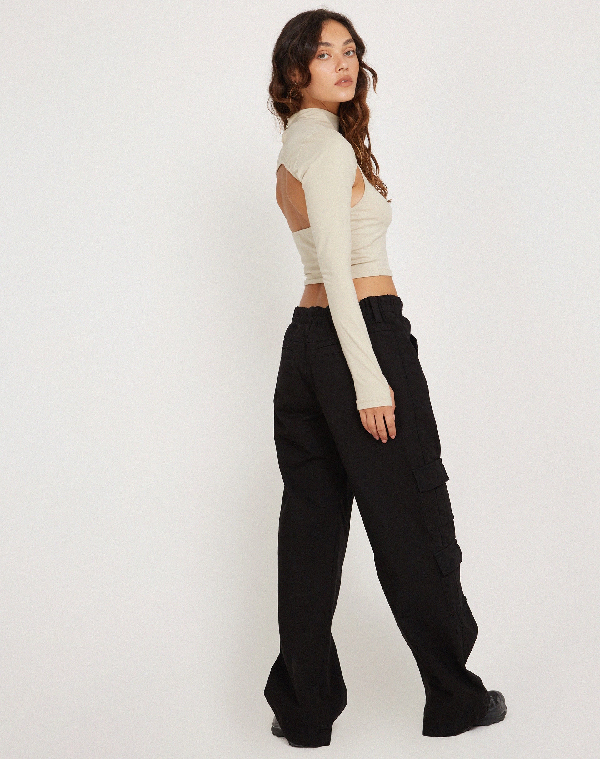 Immagine di Raccet Crop Top a maniche lunghe in latte di cocco